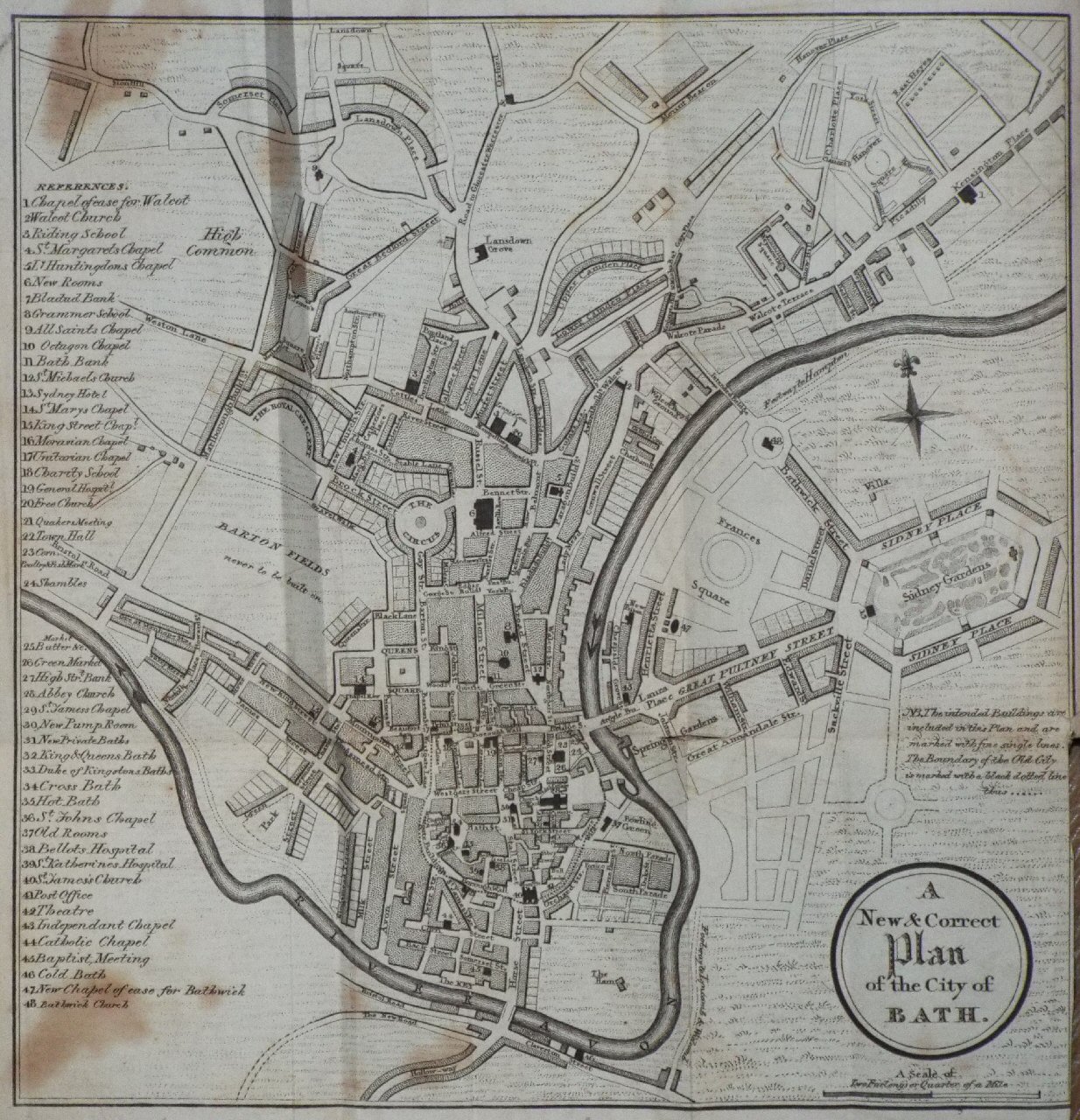 Map of Bath - Bath